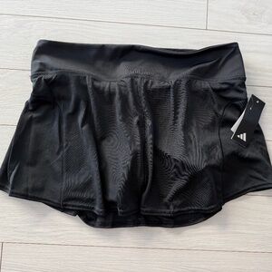 Adidas Match Skirt Womens Skort Black Tennis Golf Aeroready Primegreen - NWT ~ L